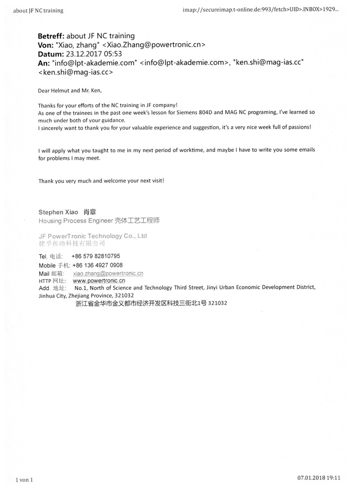JF PowerTronic Technology Co.,Ltd